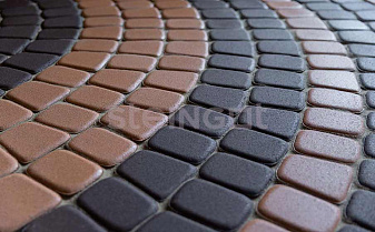 Плитка тротуарная Steingot Моноцвет, Классика круговая, бежевый, толщина 60 мм