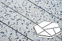 Плитка тротуарная Готика, Granite FINO, Полигональ, Грис Парга, 893*780*80 мм