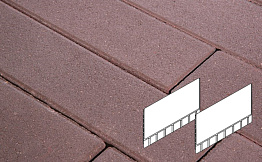 Плитка тротуарная Готика Profi, Плита AI, темно-коричневый, частичный прокрас, с/ц, 700*500*80 мм