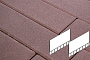 Плитка тротуарная Готика Profi, Плита AI, темно-коричневый, частичный прокрас, с/ц, 700*500*80 мм
