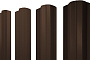 Штакетник М-образный B фигурный 0,5 PurPro RAL 8017 шоколад