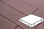 Плитка тротуарная Готика Profi, Квадрат, темно- коричневый, частичный прокрас, с/ц, 500*500*100 мм