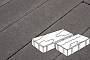 Плитка тротуарная Готика Profi, Доска фактурная, темно-серый, частичный прокрас, с/ц, комплект 2 шт