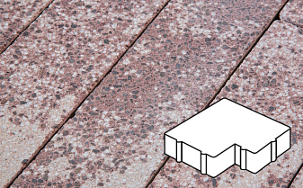 Плитка тротуарная Готика, Granite FINERRO, Калипсо, Сансет, 200*200*60 мм