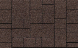 Плитка тротуарная Мюнхен Б.2.Ф.6см гранит коричневый