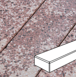 Плитка тротуарная Готика Granite FINERRO, Паркет В.3.П.8, Сансет 300*100*80 мм