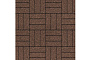 Плитка тротуарная SteinRus Паркет Б.2.П.6, Native, коричневый, 210*70*60 мм