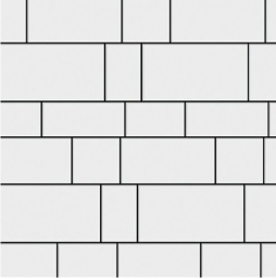 Плитка тротуарная SteinRus Инсбрук Тироль Б.4.Псм.6 гладкая, белый, толщина 60 мм