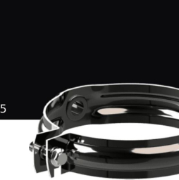 Хомут трубы KROP STAL для системы D 150/100 мм, RAL 9005