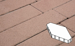 Плитка тротуарная Готика Profi, Зарядье без фаски, коричневый, частичный прокрас, б/ц, 600*400*100 мм