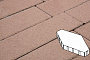 Плитка тротуарная Готика Profi, Зарядье без фаски, коричневый, частичный прокрас, б/ц, 600*400*100 мм