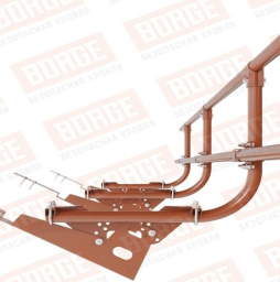 Кровельное ограждение Borge для кровли из композитной черепицы оцинкованное RAL 8004, 300*60 см