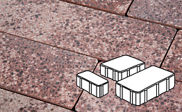 Плитка тротуарная Готика, Granite FINO, Новый Город, Сансет, 260/160/100*160*80 мм