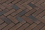 Клинкерная брусчатка ригельная Vandersanden Vulcano Antica коричневый, 204*67*50 мм