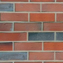 Кирпич клинкерный пустотелый ABC 0105 Oldenburg rot-bunt с песком, 240*115*71 мм по выгодной ценеКирпич клинкерный пустотелый ABC 0105 Oldenburg rot-bunt с песком, 240*115*71 мм