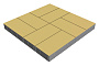 Плитка тротуарная SteinRus Грас, гладкая, песочный, 400*200*80 мм