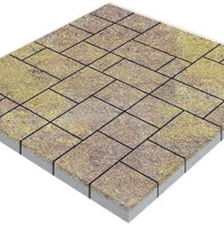 Плитка тротуарная SteinRus Инсбрук Альпен Б.7.Псм.6, Native, ColorMix Тахель, толщина 60 мм