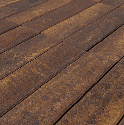 Плитка тротуарная BRAER Ригель Color Mix Мальва, 320*80*60 мм