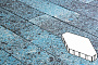 Плитка тротуарная Готика, City Granite FINO, Зарядье, Азул Бахия, 600*400*100 мм