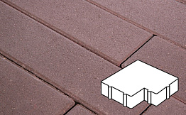 Плитка тротуарная Готика Profi, Калипсо, темно-коричневый, частичный прокрас, с/ц, 200*200*60 мм