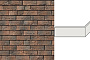 Угловой декоративный кирпич для навесных вентилируемых фасадов левый White Hills Бремен брик цвет F305-75