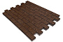 Плитка тротуарная SteinRus Прямоугольник Лайн Б.6.П.6 Native, коричневый, 200*100*60 мм