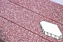 Плитка тротуарная Готика, Granite FINO, Зарядье без фаски, Емельяновский, 600*400*100 мм
