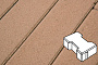 Плитка тротуарная Готика Profi, Катушка, оранжевый, частичный прокрас, б/ц, 200*165*60 мм
