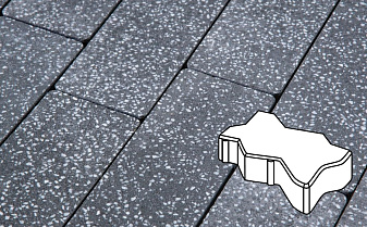 Плитка тротуарная Готика, City Granite FINO, Зигзаг/Волна, Суховязкий, 225*112,5*60 мм