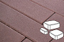 Плитка тротуарная Готика Profi, Классика, темно-коричневый, полный прокрас, с/ц, толщина 80 мм, комплект 3 шт
