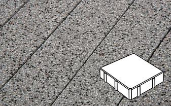 Плитка тротуарная Готика, City Granite FINERRO, квадрат, Цветок Урала, 150*150*100 мм