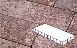 Плитка тротуарная Готика, City Granite FINO, Плита, Сансет, 1000*500*80 мм
