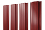 Штакетник Прямоугольный Satin RAL 3011 коричнево-красный