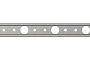 Рейка прижимная стальная РС 4 Termoclip, 3000*31*2 мм