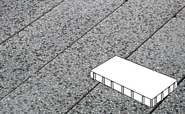 Плитка тротуарная Готика, City Granite FINO, Плита, Белла Уайт, 600*400*80 мм