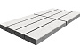 Плитка тротуарная SteinRus Гранада Б.7.П.8, Native, белый, 600*200*80 мм