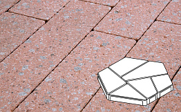 Плита тротуарная Готика Granite FINERRO, полигональ, Травертин, 893*780*80 мм