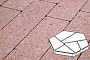 Плита тротуарная Готика Granite FINERRO, полигональ, Травертин, 893*780*80 мм