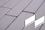 Плитка тротуарная Готика Profi, Плита AI, белый, частичный прокрас, б/ц, 700*500*80 мм