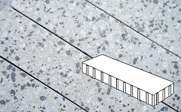 Плитка тротуарная Готика, City Granite FINERRO, Плита, Грис Парга, 500*125*100 мм