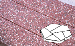 Плитка тротуарная Готика, City Granite FINO, Полигональ, Емельяновский, 893*780*80 мм