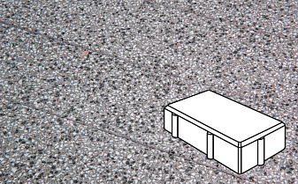 Плитка тротуарная Готика, City Granite FINERRO, Брусчатка, Белла Уайт, 200*100*100 мм