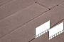 Плитка тротуарная Готика Profi, Плита AI, коричневый, частичный прокрас, с/ц, 700*500*80 мм