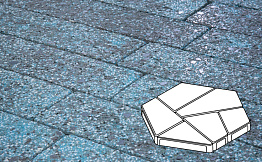 Плитка тротуарная Готика, City Granite FINERRO, Полигональ, Азул Бахия, 893*780*80 мм
