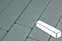 Плитка тротуарная Готика Profi, Ригель, синий, частичный покрас, с/ц, 360*80*80 мм