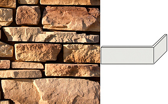 Облицовочный камень White Hills Тевиот угловой элемент цвет 701-25