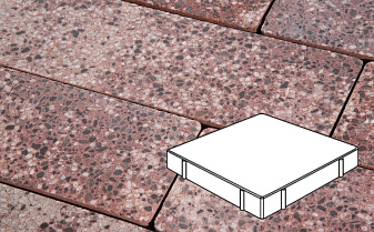 Плитка тротуарная Готика, City Granite FINO, Квадрат, Сансет, 600*600*80 мм