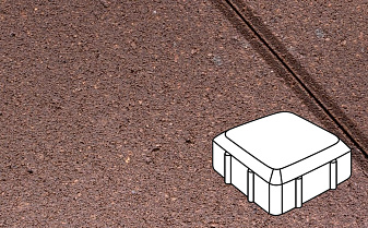 Плитка тротуарная Готика Profi, Старая площадь, оранжевый, частичный прокрас, с/ц, 160*160*60 мм