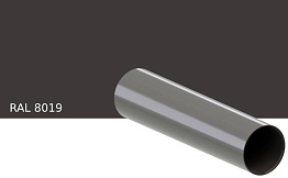 Труба водосточная KROP PVC для системы D 130/90 мм, RAL 8019, 3 м