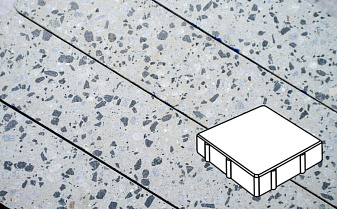 Плитка тротуарная Готика, Granite FINO, Квадрат, Грис Парга, 150*150*60 мм
